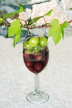 To use this stock image in your creative project, please select the size you need over to the right and click the "Add to Cart" button.
Your downloaded image will come with the Cutcaster watermark removed so don’t worry about the watermark you see on this page. Vine shoot over wine glass stock photo, Green young vine shoot with red wine glass over stone fence by Julija Sapic