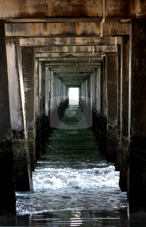 To use this stock image in your creative project, please select the size you need over to the right and click the "Add to Cart" button.
Your downloaded image will come with the Cutcaster watermark removed so don’t worry about the watermark you see on this page. Underneath a Pier stock photo, Underneath a Pier by Ryan Bouie