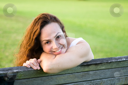 To use this stock image in your creative project, please select the size you need over to the right and click the "Add to Cart" button.
Your downloaded image will come with the Cutcaster watermark removed so don’t worry about the watermark you see on this page. Beautiful woman at the park stock photo, by Jose Wilson Araujo