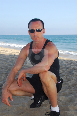 To use this stock image in your creative project, please select the size you need over to the right and click the "Add to Cart" button.
Your downloaded image will come with the Cutcaster watermark removed so don’t worry about the watermark you see on this page. Strong Man at the beach stock photo, Strong man at the beach in Southern California by Timothy OLeary