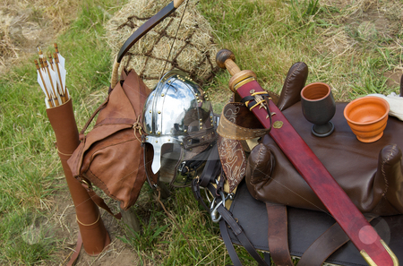 To use this stock image in your creative project, please select the size you need over to the right and click the "Add to Cart" button.
Your downloaded image will come with the Cutcaster watermark removed so don’t worry about the watermark you see on this page. Ancient roman arms and armour stock photo, by Mark Smith