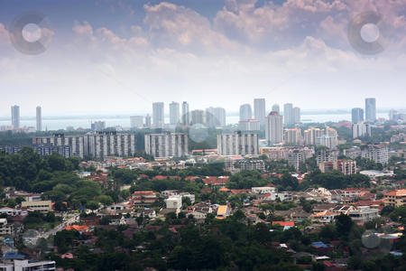 To use this stock image in your creative project, please select the size you need over to the right and click the "Add to Cart" button.
Your downloaded image will come with the Cutcaster watermark removed so don’t worry about the watermark you see on this page. Penang, Malaysia stock photo, Panoramic view of the Malaysian city of Penang by Kheng Guan Toh