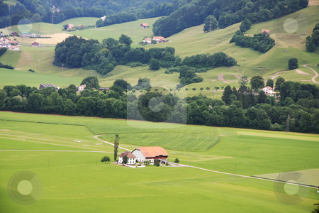 To use this stock image in your creative project, please select the size you need over to the right and click the "Add to Cart" button.
Your downloaded image will come with the Cutcaster watermark removed so don’t worry about the watermark you see on this page. Farming countryside stock photo, Peaceful farming countryside in sumer, Gruyere region of Switzerland by Kheng Guan Toh