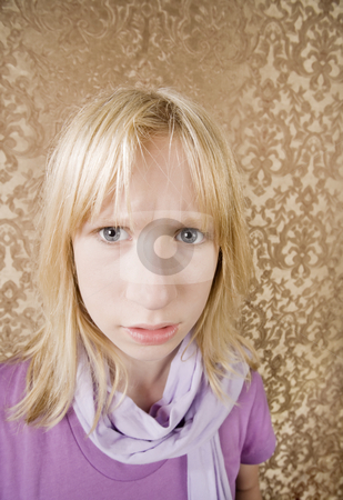To use this stock image in your creative project, please select the size you need over to the right and click the "Add to Cart" button.
Your downloaded image will come with the Cutcaster watermark removed so don’t worry about the watermark you see on this page. Annoyed young girl stock photo, Cute young girl in purple showing annoyance by Scott Griessel