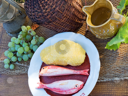 To use this stock image in your creative project, please select the size you need over to the right and click the "Add to Cart" button.
Your downloaded image will come with the Cutcaster watermark removed so don’t worry about the watermark you see on this page. Mediterranean meal stock photo, Artistic exibition of Mediterranean meal. by Sinisa Botas
