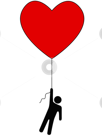 To use this stock image in your creative project, please select the size you need over to the right and click the "Add to Cart" button.
Your downloaded image will come with the Cutcaster watermark removed so don’t worry about the watermark you see on this page. Love Lift Us Up_Heart Balloon and Person Symbol stock vector clipart, Love Lifts Us Up: a red heart balloon and person symbol on a string. by Michael Brown