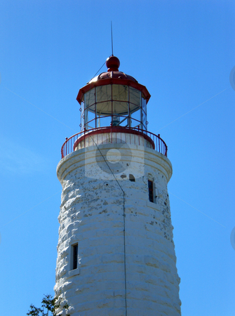 To use this stock image in your creative project, please select the size you need over to the right and click the "Add to Cart" button.
Your downloaded image will come with the Cutcaster watermark removed so don’t worry about the watermark you see on this page. Point Clark lighthouse top detail stock photo, by J.G. Byers