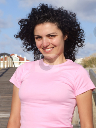 To use this stock image in your creative project, please select the size you need over to the right and click the "Add to Cart" button.
Your downloaded image will come with the Cutcaster watermark removed so don’t worry about the watermark you see on this page. Woman walking on the beach on sidewalk stock photo, Woman walking on the beach on sidewalk by Paulo Resende