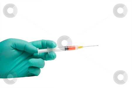 To use this stock image in your creative project, please select the size you need over to the right and click the "Add to Cart" button.
Your downloaded image will come with the Cutcaster watermark removed so don’t worry about the watermark you see on this page. Syringe stock photo, A healthcare worker holding a medical syringe. by Robert Byron