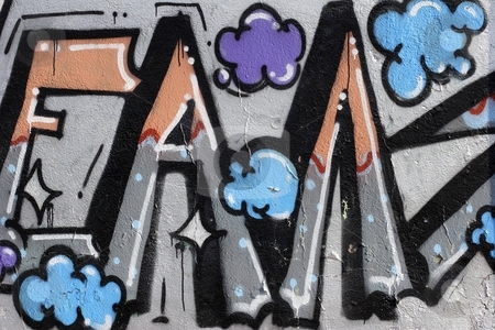 To use this stock image in your creative project, please select the size you need over to the right and click the "Add to Cart" button.
Your downloaded image will come with the Cutcaster watermark removed so don’t worry about the watermark you see on this page. Graffiti stock photo, Abstract graffiti art by Mark Yuill