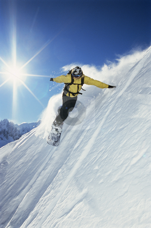To use this stock image in your creative project, please select the size you need over to the right and click the "Add to Cart" button.
Your downloaded image will come with the Cutcaster watermark removed so don’t worry about the watermark you see on this page. Snowboarder stock photo, Snowboarding going down a steep hill by Monkey Business Images