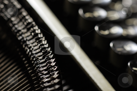To use this stock image in your creative project, please select the size you need over to the right and click the "Add to Cart" button.
Your downloaded image will come with the Cutcaster watermark removed so don’t worry about the watermark you see on this page. Old typewriter stock photo, Closeup of old typewriter by Mark Yuill