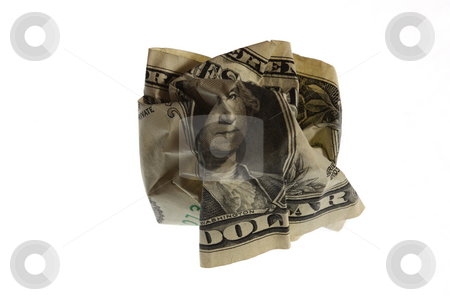 To use this stock image in your creative project, please select the size you need over to the right and click the "Add to Cart" button.
Your downloaded image will come with the Cutcaster watermark removed so don’t worry about the watermark you see on this page. Crinkled Dollar stock photo, The crinkled Dollar symbolises financial difficulties. by Gyozo Toth