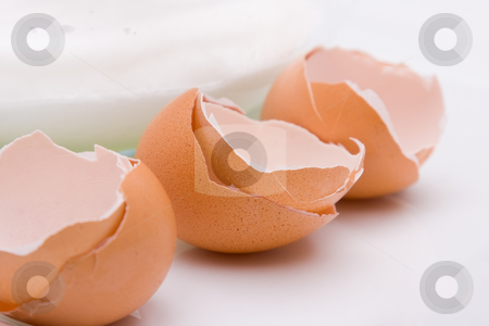 To use this stock image in your creative project, please select the size you need over to the right and click the "Add to Cart" button.
Your downloaded image will come with the Cutcaster watermark removed so don’t worry about the watermark you see on this page. Egg Shells stock photo, Three broken and nested egg shells near a bowl of stiff egg white by Nicholas Rjabow
