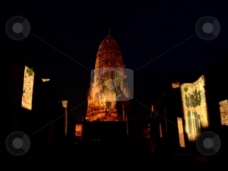 To use this stock image in your creative project, please select the size you need over to the right and click the "Add to Cart" button.
Your downloaded image will come with the Cutcaster watermark removed so don’t worry about the watermark you see on this page. Bhuddist Temple at night stock photo, Night Shot of Wat Ratcha Burana in central Ayutthaya, the former capital of Thailand. by Martin Darley