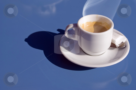 To use this stock image in your creative project, please select the size you need over to the right and click the "Add to Cart" button.
Your downloaded image will come with the Cutcaster watermark removed so don’t worry about the watermark you see on this page. Italian coffee stock photo, Hot italian coffee on a blue table by Serge VILLA