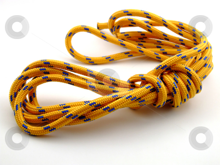 To use this stock image in your creative project, please select the size you need over to the right and click the "Add to Cart" button.
Your downloaded image will come with the Cutcaster watermark removed so don’t worry about the watermark you see on this page. Climbed rope stock photo, Alpine rope isolated on white by Paulo Resende