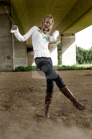 To use this stock image in your creative project, please select the size you need over to the right and click the "Add to Cart" button.
Your downloaded image will come with the Cutcaster watermark removed so don’t worry about the watermark you see on this page. Fashion shoot having fun stock photo, Fashion shoot by Frenk and Danielle Kaufmann