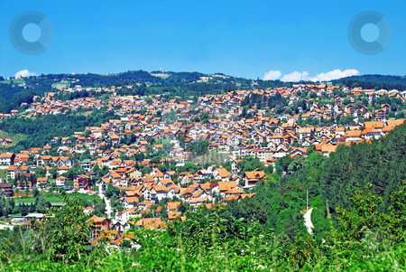 To use this stock image in your creative project, please select the size you need over to the right and click the "Add to Cart" button.
Your downloaded image will come with the Cutcaster watermark removed so don’t worry about the watermark you see on this page. Rural landscape stock photo, Rural landscape of serbian village,green hill and blue sky by Julija Sapic