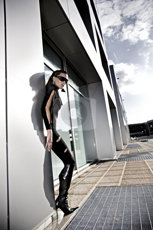 To use this stock image in your creative project, please select the size you need over to the right and click the "Add to Cart" button.
Your downloaded image will come with the Cutcaster watermark removed so don’t worry about the watermark you see on this page. This is not my place stock photo, Model in futurist scenes by Luca Mosconi
