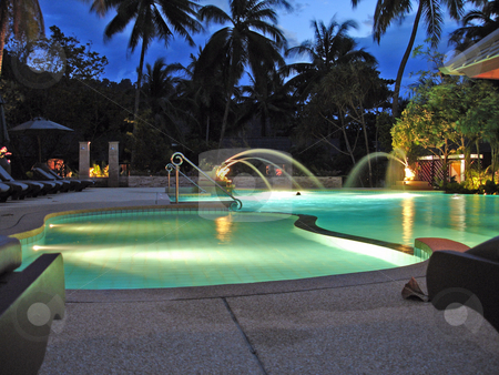 To use this stock image in your creative project, please select the size you need over to the right and click the "Add to Cart" button.
Your downloaded image will come with the Cutcaster watermark removed so don’t worry about the watermark you see on this page. Nighttime pool stock photo, A pool in Thailand at night by Per W?