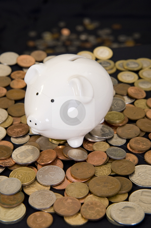To use this stock image in your creative project, please select the size you need over to the right and click the "Add to Cart" button.
Your downloaded image will come with the Cutcaster watermark removed so don’t worry about the watermark you see on this page. Piggybank with various currency stock photo, Piggybank with various international currencies on a black background. by Nicolaas Traut