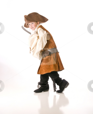 To use this stock image in your creative project, please select the size you need over to the right and click the "Add to Cart" button.
Your downloaded image will come with the Cutcaster watermark removed so don’t worry about the watermark you see on this page. Pirate sneaking up on you stock photo, Little girl ready to go trick or treating by RCarner Photography