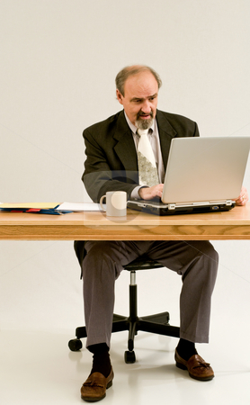 To use this stock image in your creative project, please select the size you need over to the right and click the "Add to Cart" button.
Your downloaded image will come with the Cutcaster watermark removed so don’t worry about the watermark you see on this page. Businessman finishes his report stock photo, Businessman in suit typing on a laptop computer by RCarner Photography