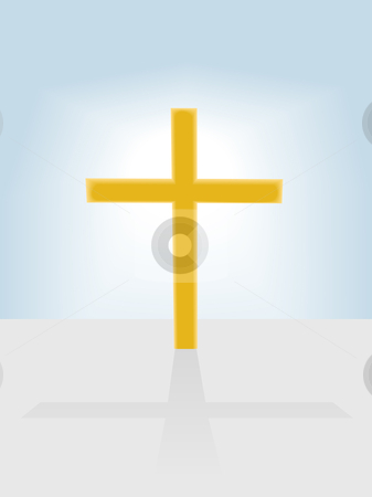 To use this stock image in your creative project, please select the size you need over to the right and click the "Add to Cart" button.
Your downloaded image will come with the Cutcaster watermark removed so don’t worry about the watermark you see on this page. Christian cross radiant against blue sky background stock vector clipart, A golden christian cross radiant against blue sky background, casting a shadow forward. by Michael Brown