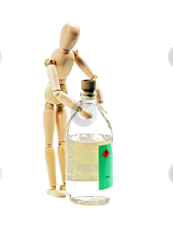 To use this stock image in your creative project, please select the size you need over to the right and click the "Add to Cart" button.
Your downloaded image will come with the Cutcaster watermark removed so don’t worry about the watermark you see on this page. Wood mannequin stock photo, Wood mannequin with flammable liqiod on glass bottle isolated on white background by Francesco Perre