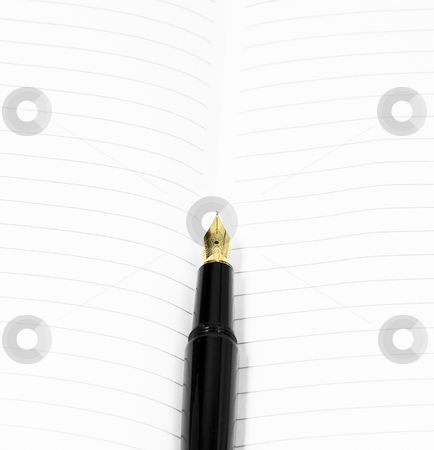 To use this stock image in your creative project, please select the size you need over to the right and click the "Add to Cart" button.
Your downloaded image will come with the Cutcaster watermark removed so don’t worry about the watermark you see on this page. Fountain pen and notebook stock photo, Classic black fountain pen on open notebook by Francesco Perre