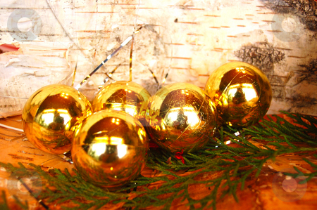To use this stock image in your creative project, please select the size you need over to the right and click the "Add to Cart" button.
Your downloaded image will come with the Cutcaster watermark removed so don’t worry about the watermark you see on this page. Christmas Balls stock photo, Golden Christmas Balls by Lars Kastilan