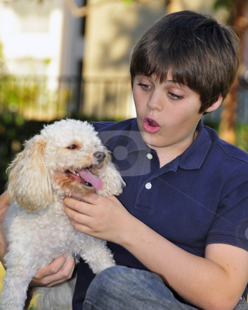 To use this stock image in your creative project, please select the size you need over to the right and click the "Add to Cart" button.
Your downloaded image will come with the Cutcaster watermark removed so don’t worry about the watermark you see on this page. Young teenager and his dog stock photo, Young teenager and his best friend by Timothy OLeary