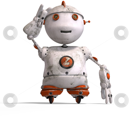 To use this stock image in your creative project, please select the size you need over to the right and click the "Add to Cart" button.
Your downloaded image will come with the Cutcaster watermark removed so don’t worry about the watermark you see on this page. Cute roboter with lot of emotion stock photo, Funny roboter with a lovely face and Clipping Path by Ralf Kraft