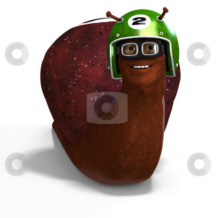 To use this stock image in your creative project, please select the size you need over to the right and click the "Add to Cart" button.
Your downloaded image will come with the Cutcaster watermark removed so don’t worry about the watermark you see on this page. Cartoon Racing Snail stock photo, Funny snail with shell and Clipping Path over white by Ralf Kraft