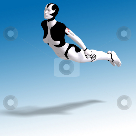 To use this stock image in your creative project, please select the size you need over to the right and click the "Add to Cart" button.
Your downloaded image will come with the Cutcaster watermark removed so don’t worry about the watermark you see on this page. Female Cyborg stock photo, Sexy female android or robot
With Clipping Path by Ralf Kraft