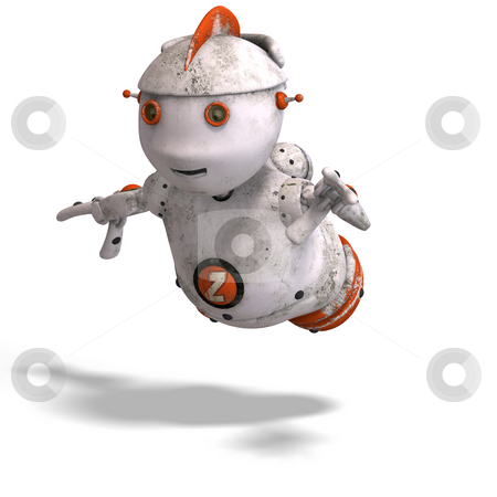 To use this stock image in your creative project, please select the size you need over to the right and click the "Add to Cart" button.
Your downloaded image will come with the Cutcaster watermark removed so don’t worry about the watermark you see on this page. Cute roboter with lot of emotion stock photo, Funny roboter with a lovely face and Clipping Path by Ralf Kraft