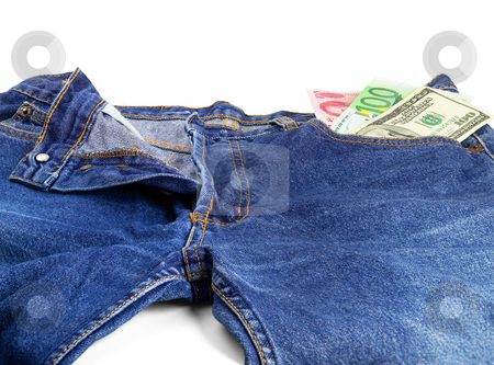 To use this stock image in your creative project, please select the size you need over to the right and click the "Add to Cart" button.
Your downloaded image will come with the Cutcaster watermark removed so don’t worry about the watermark you see on this page. Bluejeans and money stock photo, Money bills on pocket of a pair of blue jeans by Francesco Perre