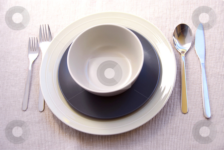 To use this stock image in your creative project, please select the size you need over to the right and click the "Add to Cart" button.
Your downloaded image will come with the Cutcaster watermark removed so don’t worry about the watermark you see on this page. Dinner place setting stock photo, Dinner place setting with plates and soup bowl by Elena Elisseeva