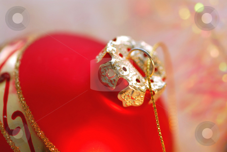 To use this stock image in your creative project, please select the size you need over to the right and click the "Add to Cart" button.
Your downloaded image will come with the Cutcaster watermark removed so don’t worry about the watermark you see on this page. Christmas ornament stock photo, Closeup of red christmas tree ornament glass ball by Elena Elisseeva