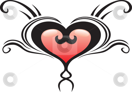 To use this stock image in your creative project, please select the size you need over to the right and click the "Add to Cart" button.
Your downloaded image will come with the Cutcaster watermark removed so don’t worry about the watermark you see on this page. Heart crest tattoo stock vector clipart, Illustration of heart crest ideal for tattoo by Oxygen64