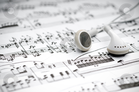 To use this stock image in your creative project, please select the size you need over to the right and click the "Add to Cart" button.
Your downloaded image will come with the Cutcaster watermark removed so don’t worry about the watermark you see on this page. Earphones on sheet music stock photo, Earphones on sheet music by Vince Clements