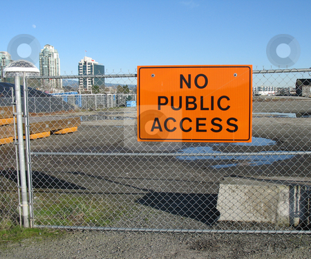 To use this stock image in your creative project, please select the size you need over to the right and click the "Add to Cart" button.
Your downloaded image will come with the Cutcaster watermark removed so don’t worry about the watermark you see on this page. No public access sign stock photo, by Mbudley Mbudley