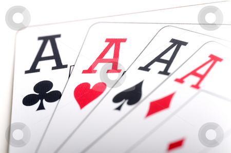 To use this stock image in your creative project, please select the size you need over to the right and click the "Add to Cart" button.
Your downloaded image will come with the Cutcaster watermark removed so don’t worry about the watermark you see on this page. Macro of playing cards stock photo, Macro of playing cards showing 4 aces by Vince Clements