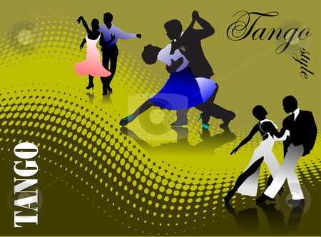 To use this stock image in your creative project, please select the size you need over to the right and click the "Add to Cart" button.
Your downloaded image will come with the Cutcaster watermark removed so don’t worry about the watermark you see on this page. Three couples dancing a tango stock vector clipart, Three couples dancing a tango vector illustration by Leonid Dorfman