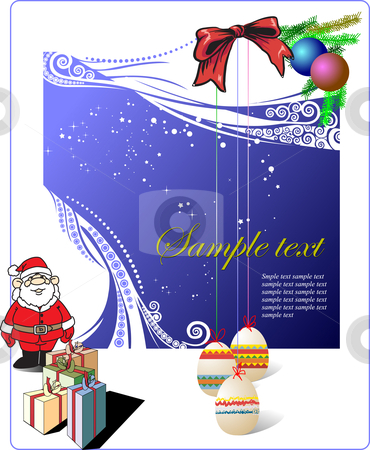 To use this stock image in your creative project, please select the size you need over to the right and click the "Add to Cart" button.
Your downloaded image will come with the Cutcaster watermark removed so don’t worry about the watermark you see on this page. Greeting card stock vector clipart, Greeting card for Merry Christmas or Happy New Year by Leonid Dorfman