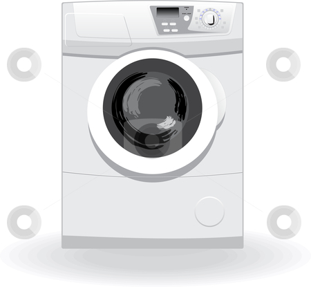 To use this stock image in your creative project, please select the size you need over to the right and click the "Add to Cart" button.
Your downloaded image will come with the Cutcaster watermark removed so don’t worry about the watermark you see on this page. Washing machine stock vector clipart, Washing machine vector illustration by Leonid Dorfman