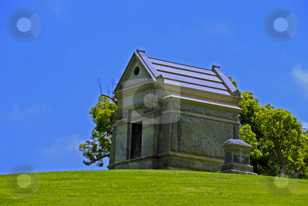 To use this stock image in your creative project, please select the size you need over to the right and click the "Add to Cart" button.
Your downloaded image will come with the Cutcaster watermark removed so don’t worry about the watermark you see on this page. Mausoleum and Grave Marker stock photo, Mausoleum and Grave Marker by Craig Steven Thrasher