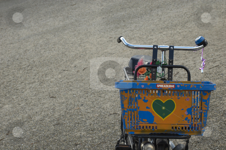 To use this stock image in your creative project, please select the size you need over to the right and click the "Add to Cart" button.
Your downloaded image will come with the Cutcaster watermark removed so don’t worry about the watermark you see on this page. Spread love stock photo, Customized bike with basket and message by Richard Juggins
