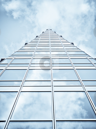 To use this stock image in your creative project, please select the size you need over to the right and click the "Add to Cart" button.
Your downloaded image will come with the Cutcaster watermark removed so don’t worry about the watermark you see on this page. Blue office building stock photo, Blue office building with clouds reflection by Laurent Dambies